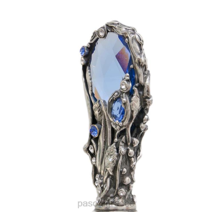 ομπρέλα | PASOTTI 185n 21284-17 w68pb - μπλε ομπρέλα swarovski διπλό ύφασμα 2N6B8527 γυναίκες